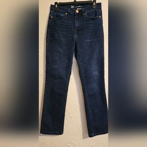 Diane Gilman DG2 Straight Leg  Dark Blue Jeans Size 6